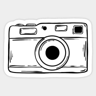 Vintage Camera Sketch Sticker